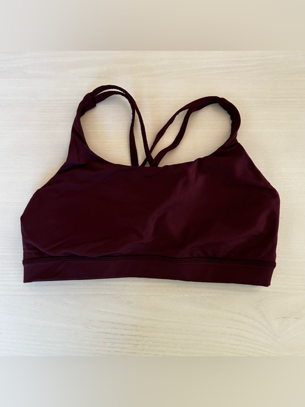 Lululemon Burgundy Energy Bra